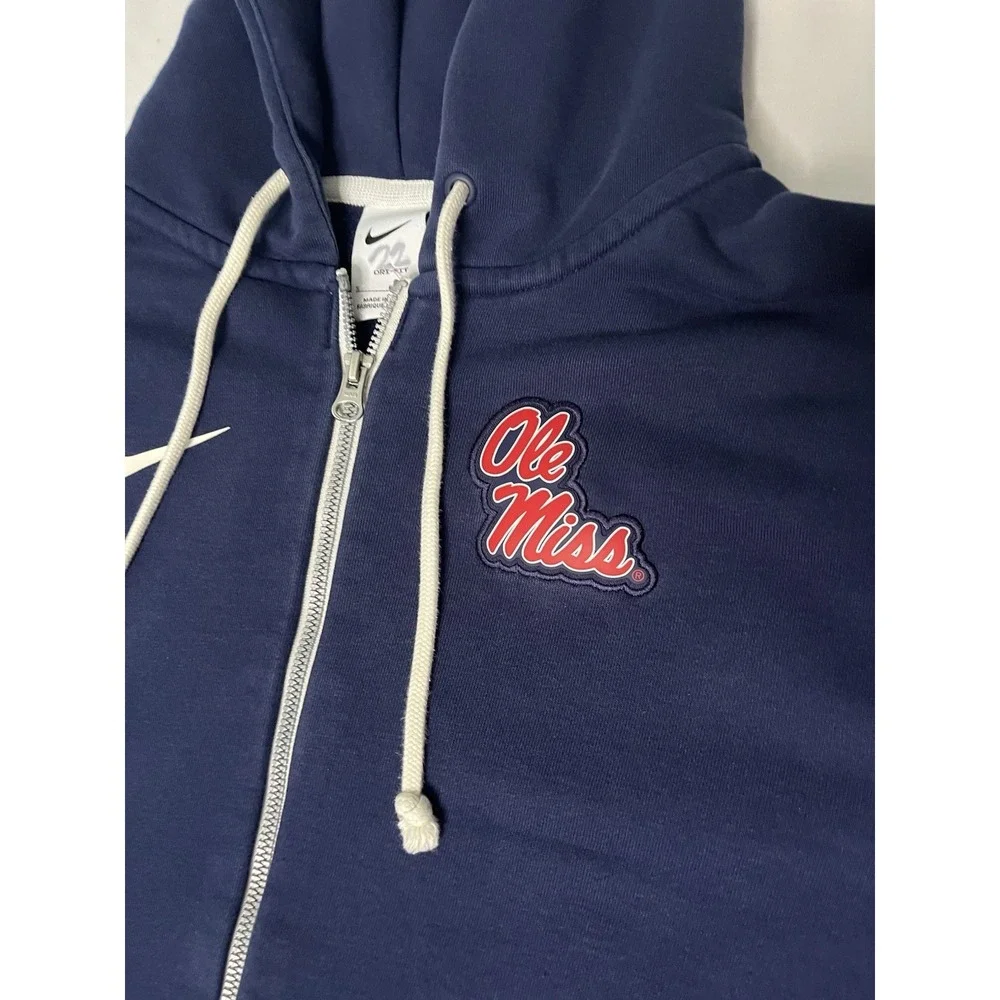 Nike Ole Miss Rebels Sideline Performance Jacket Men's Size Small Blue Full Zip